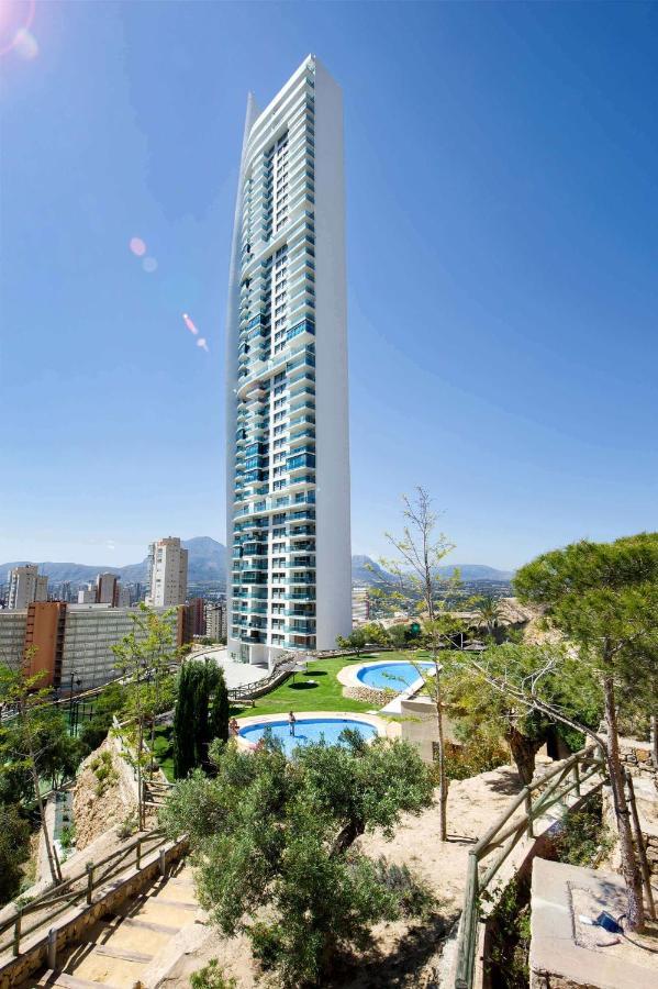 High Rise Apartment On The 39Th Floor With Private Terrace And Sea Views Benidorm Eksteriør billede